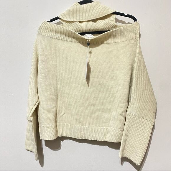 NWT Lovers + Friends Anisa Turtleneck Cream Sweater - Picture 7 of 7